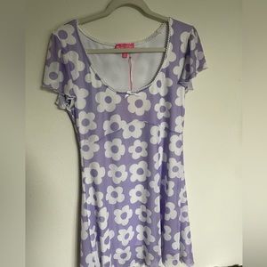 Dolls Kill XL purple floral dress